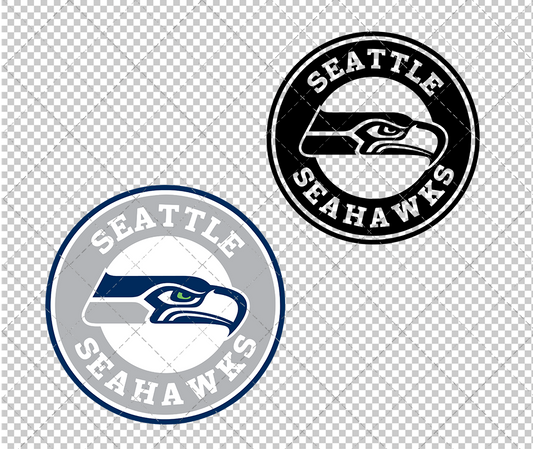 Seattle Seahawks Circle 2012 003, Svg, Dxf, Eps, Png - SvgShopArt