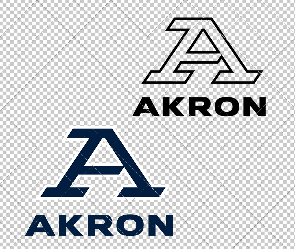 Akron Zips Alternate 2022 003, Svg, Dxf, Eps, Png - SvgShopArt