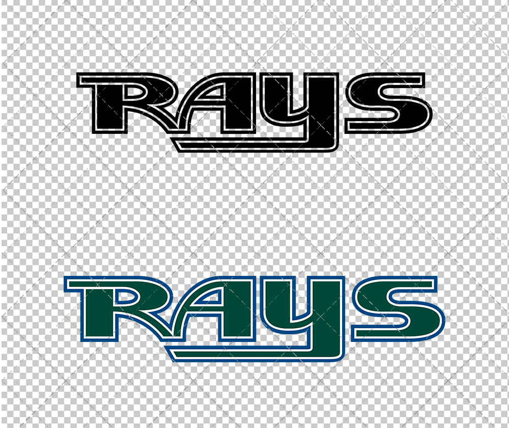 Tampa Bay Rays Wordmark 2001, Svg, Dxf, Eps, Png - SvgShopArt