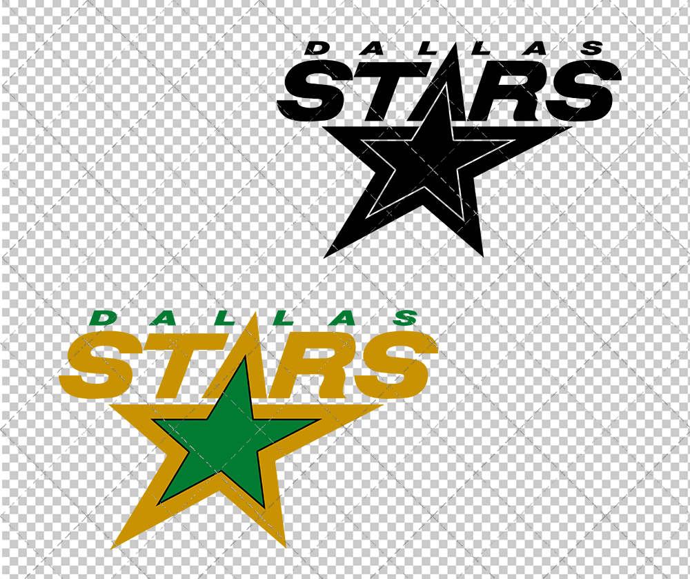 Dallas Stars 1993, Svg, Dxf, Eps, Png - SvgShopArt