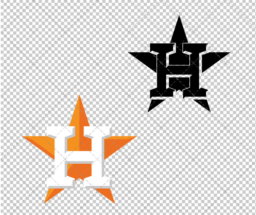 Houston Astros Cap 2013, Svg, Dxf, Eps, Png - SvgShopArt