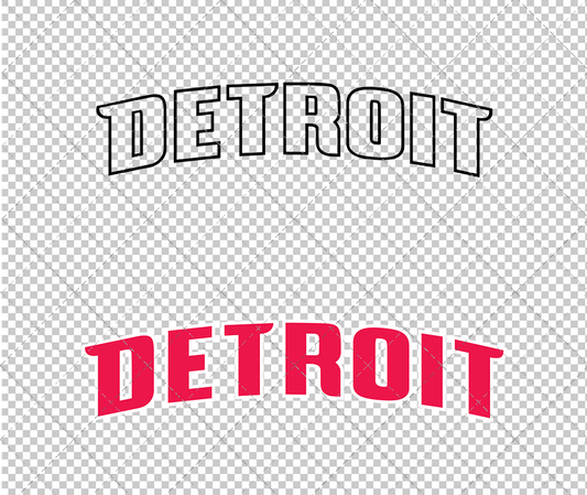 Detroit Pistons Jersey 2001 002, Svg, Dxf, Eps, Png - SvgShopArt