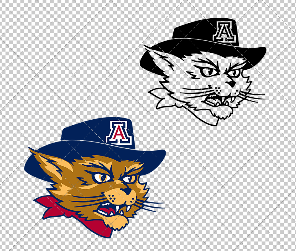 Arizona Wildcats Mascot 2000 002, Svg, Dxf, Eps, Png - SvgShopArt