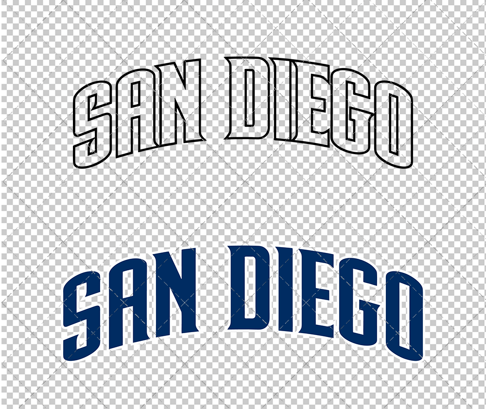 San Diego Padres Jersey 2012, Svg, Dxf, Eps, Png - SvgShopArt