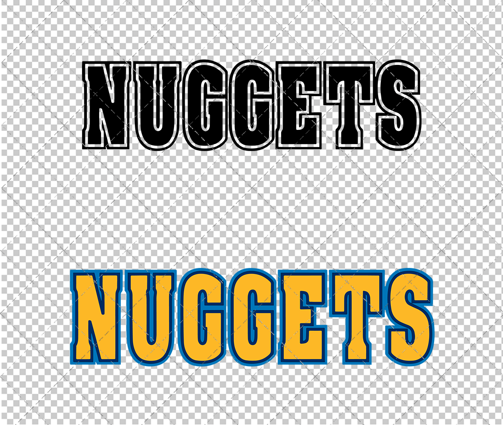 Denver Nuggets Wordmark 2003 002, Svg, Dxf, Eps, Png - SvgShopArt