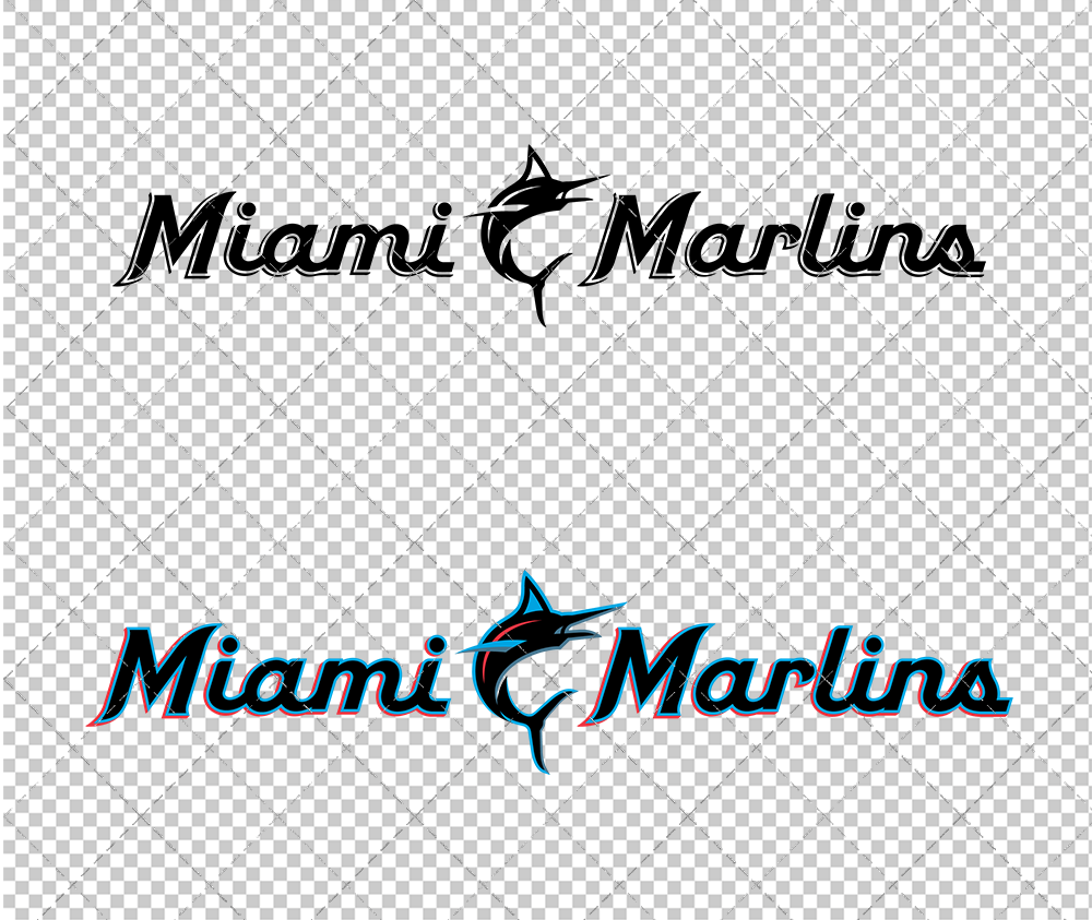 Miami Marlins Wordmark 2019, Svg, Dxf, Eps, Png - SvgShopArt