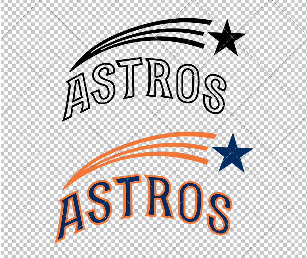 Houston Astros Alternate 1965, Svg, Dxf, Eps, Png - SvgShopArt