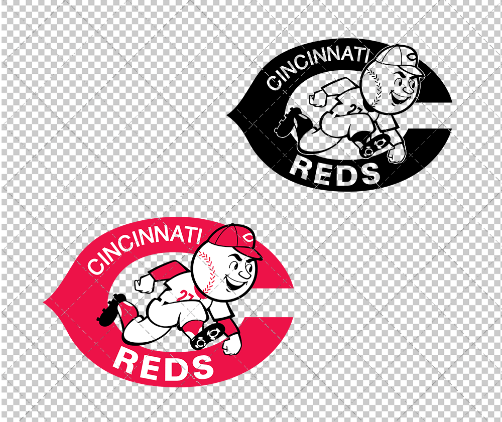 Cincinnati Reds 1968, Svg, Dxf, Eps, Png - SvgShopArt