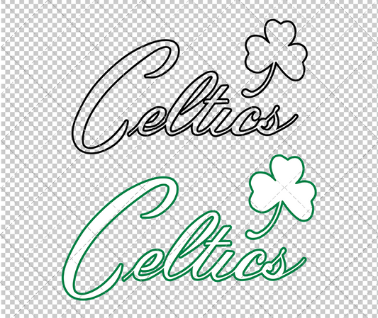 Boston Celtics Alternate 1983 002, Svg, Dxf, Eps, Png - SvgShopArt