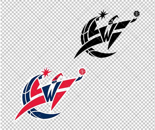 Washington Wizards Alternate 2011 005, Svg, Dxf, Eps, Png - SvgShopArt