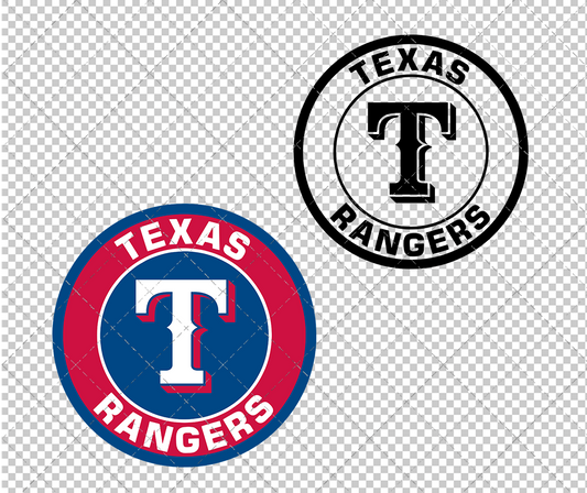 Texas Rangers Circle 2003, Svg, Dxf, Eps, Png - SvgShopArt