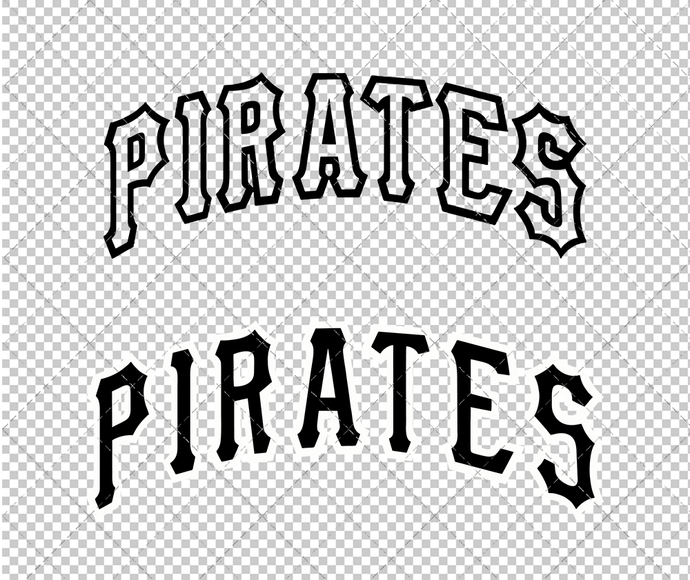 Pittsburgh Pirates Jersey 1977 002, Svg, Dxf, Eps, Png - SvgShopArt