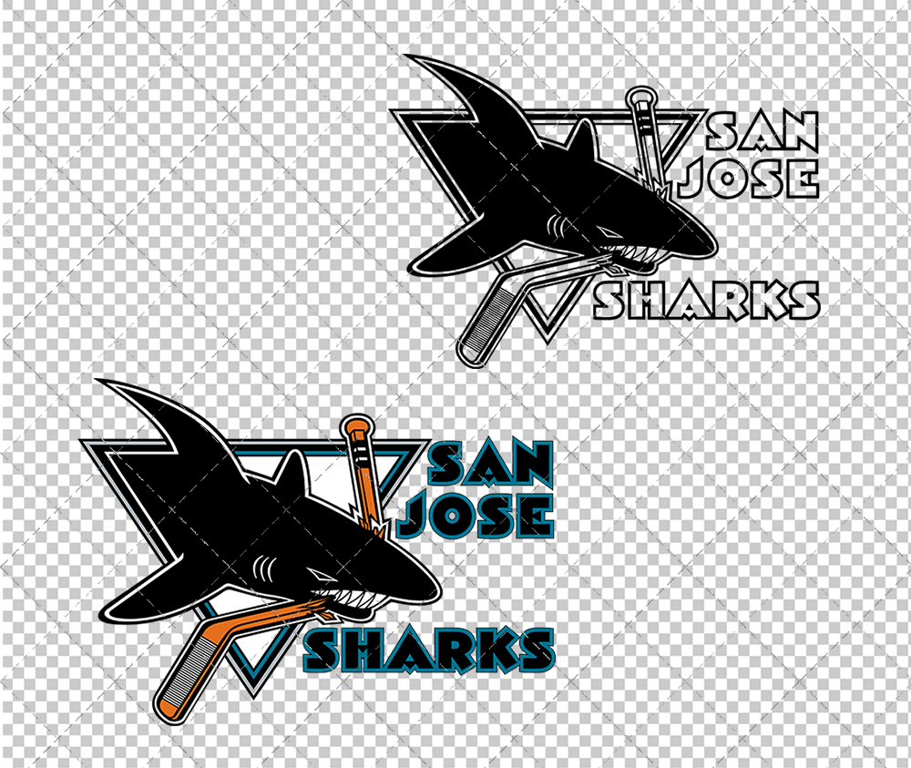 San Jose Sharks Alternate 1998 003, Svg, Dxf, Eps, Png - SvgShopArt