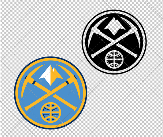 Denver Nuggets Alternate 2008, Svg, Dxf, Eps, Png - SvgShopArt