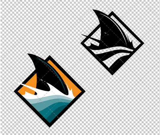 San Jose Sharks Alternate 2007, Svg, Dxf, Eps, Png - SvgShopArt