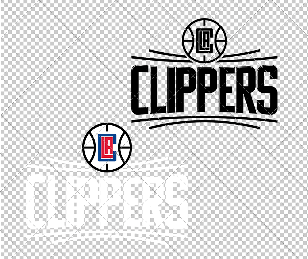 Los Angeles Clippers Secondary 2018, Svg, Dxf, Eps, Png - SvgShopArt