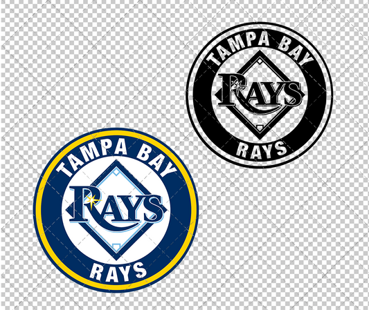 Tampa Bay Rays Circle 2008 002, Svg, Dxf, Eps, Png - SvgShopArt