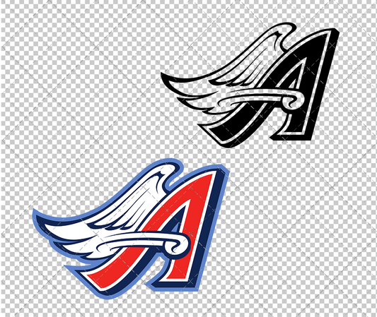 Los Angeles Angels Alternate 1997, Svg, Dxf, Eps, Png - SvgShopArt