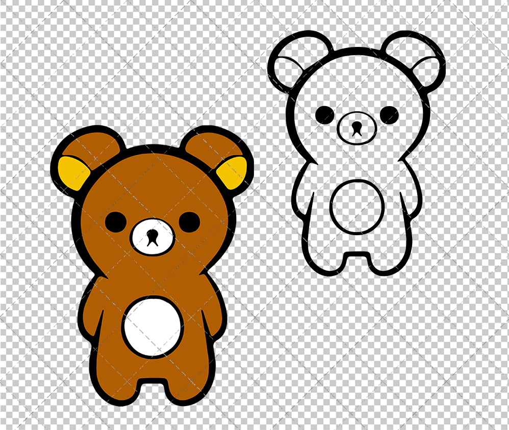 Rilakkuma 002, Svg, Dxf, Eps, Png - SvgShopArt