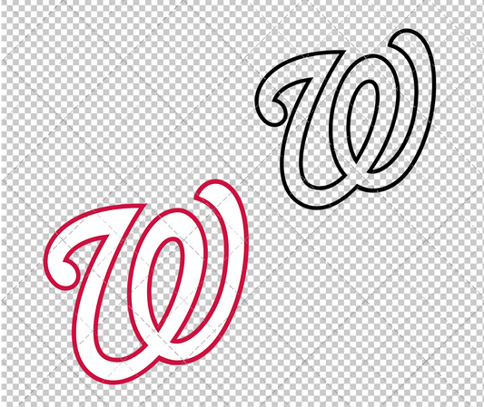 Washington Nationals Cap 2005 002, Svg, Dxf, Eps, Png - SvgShopArt