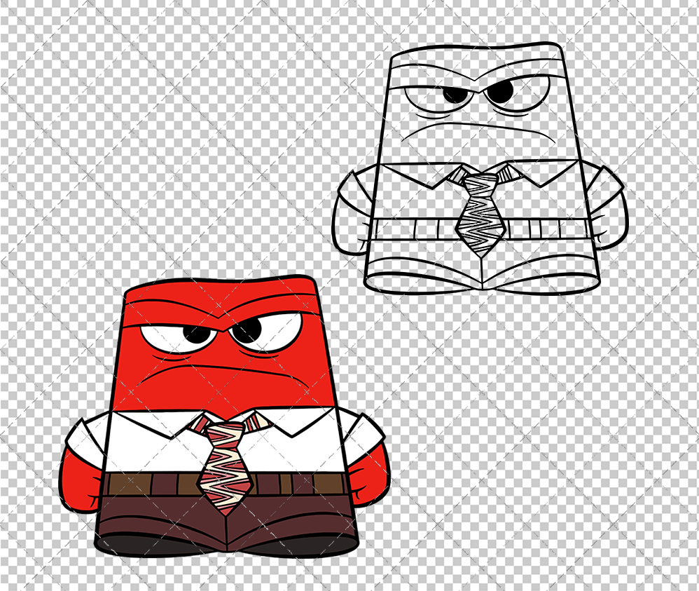 Anger - Inside Out, Svg, Dxf, Eps, Png - SvgShopArt