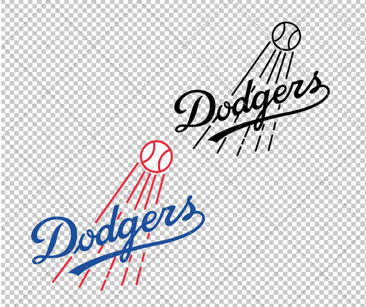 Los Angeles Dodgers 1958, Svg, Dxf, Eps, Png - SvgShopArt