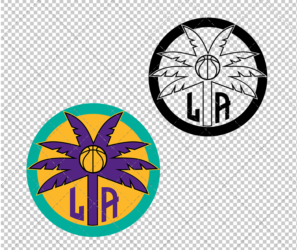 Los Angeles Sparks Alternate 1997 002, Svg, Dxf, Eps, Png - SvgShopArt