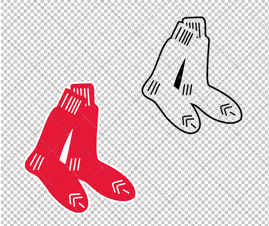 Boston Red Sox Secondary 1924, Svg, Dxf, Eps, Png - SvgShopArt