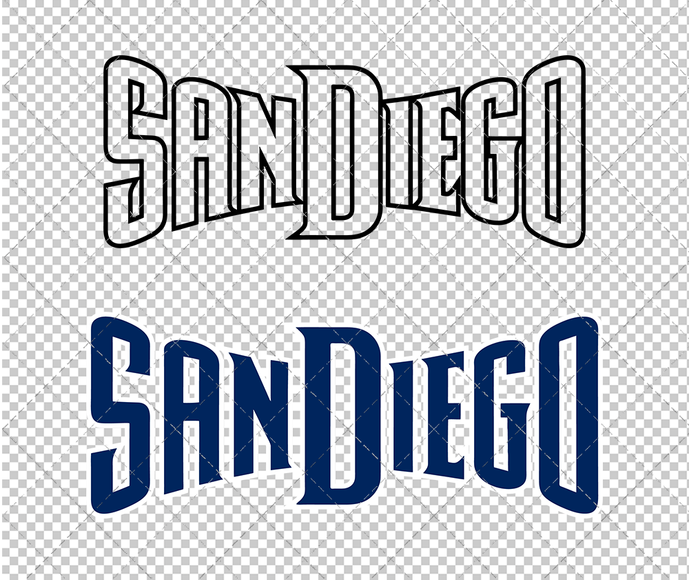 San Diego Padres Jersey 2004 002, Svg, Dxf, Eps, Png - SvgShopArt