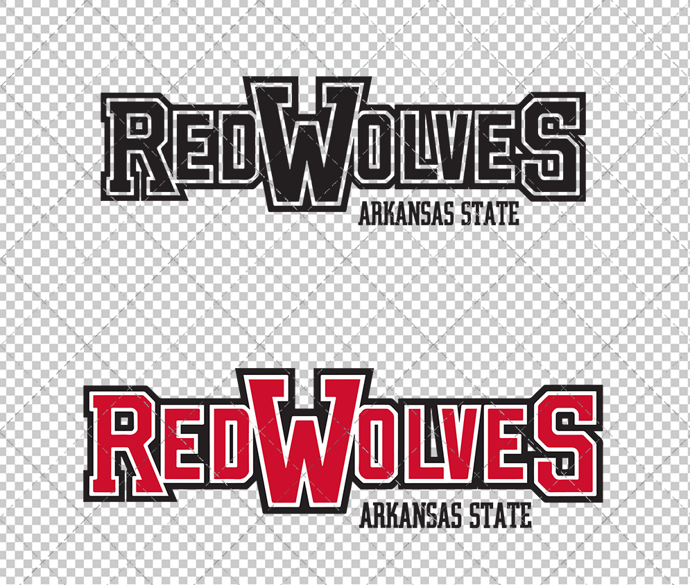 Arkansas State Red Wolves Alternate 2008, Svg, Dxf, Eps, Png - SvgShopArt