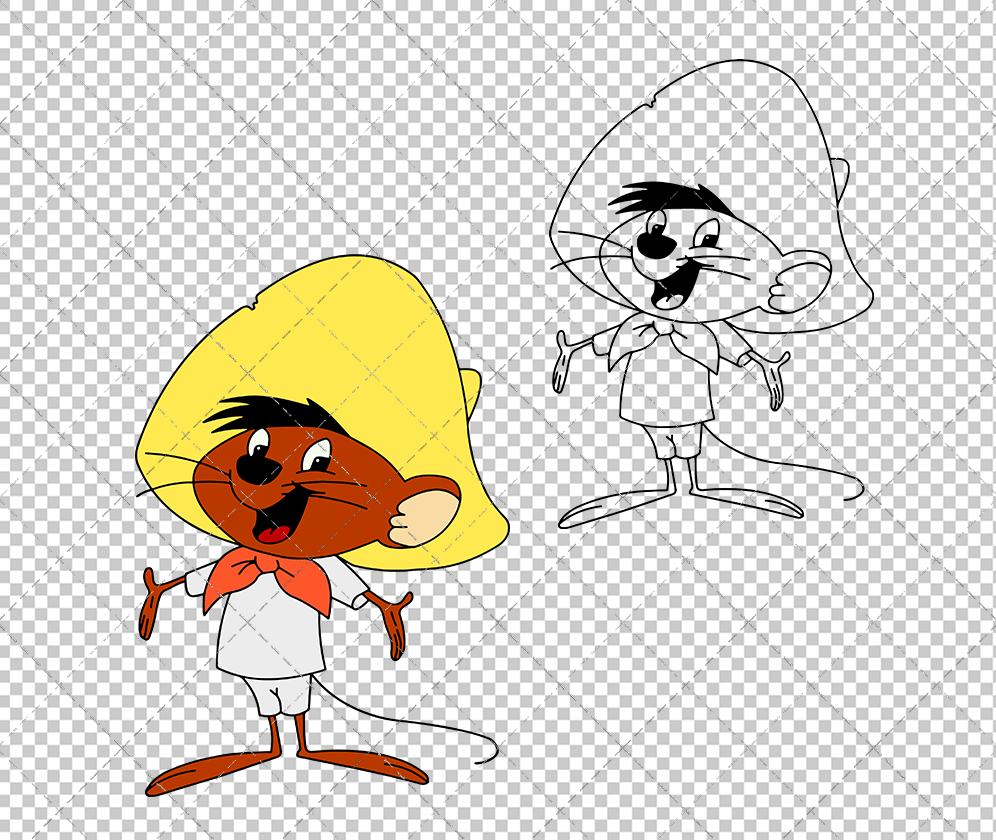 Speedy Gonzales - Looney Tunes 002, Svg, Dxf, Eps, Png - SvgShopArt