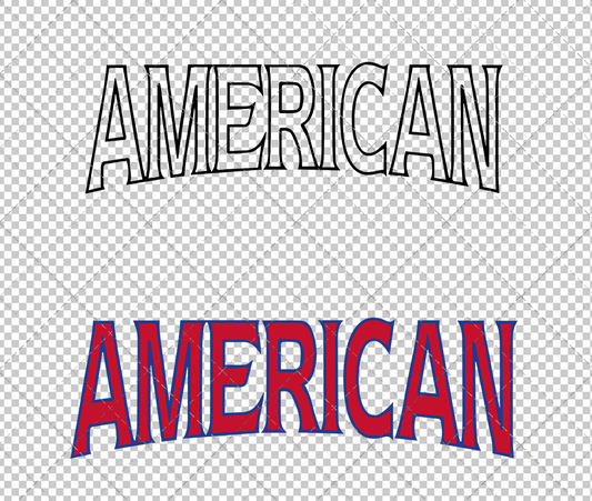 American Eagles Wordmark 2006 002, Svg, Dxf, Eps, Png - SvgShopArt