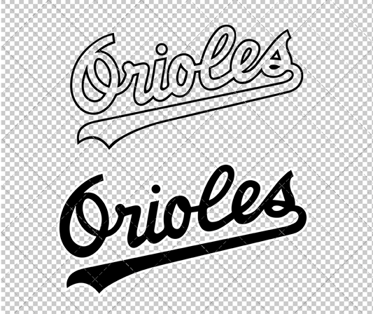 Baltimore Orioles Jersey 1989 002, Svg, Dxf, Eps, Png - SvgShopArt