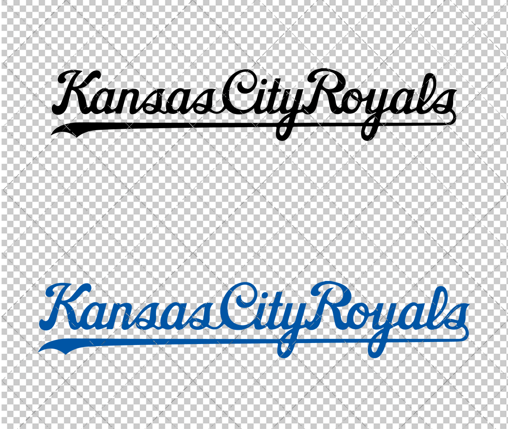 Kansas City Royals Wordmark 1969, Svg, Dxf, Eps, Png - SvgShopArt