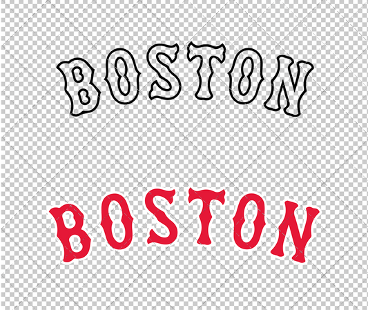 Boston Red Sox Jersey 2009 002, Svg, Dxf, Eps, Png - SvgShopArt