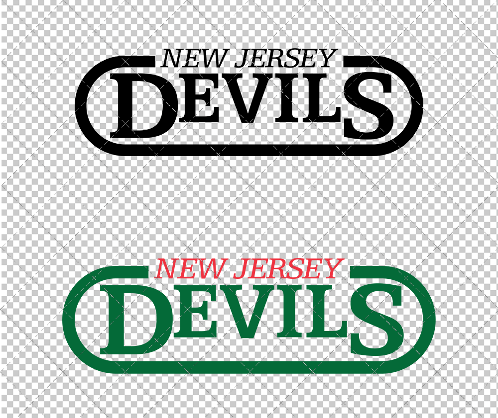 New Jersey Devils Wordmark 1982 002, Svg, Dxf, Eps, Png - SvgShopArt