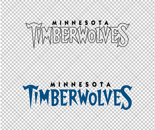 Minnesota Timberwolves Wordmark 1996, Svg, Dxf, Eps, Png - SvgShopArt