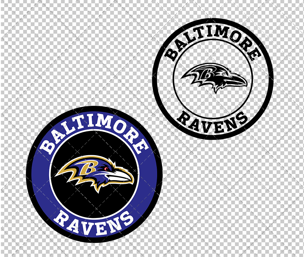 Baltimore Ravens Circle 1999, Svg, Dxf, Eps, Png - SvgShopArt