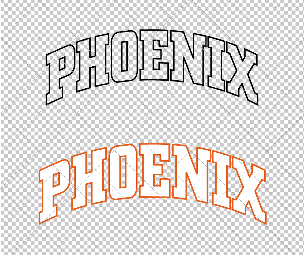 Phoenix Suns Jersey 2000 002, Svg, Dxf, Eps, Png - SvgShopArt