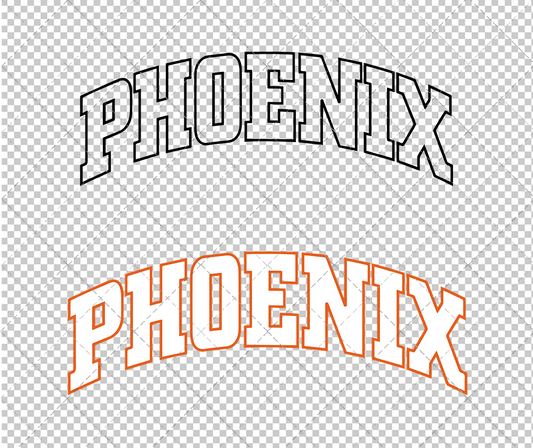 Phoenix Suns Jersey 2000 002, Svg, Dxf, Eps, Png - SvgShopArt