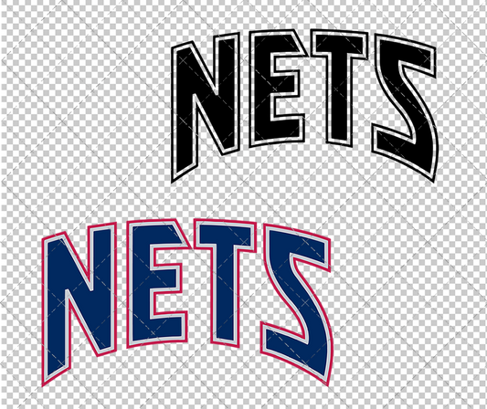 Brooklyn Nets Wordmark 1997, Svg, Dxf, Eps, Png - SvgShopArt