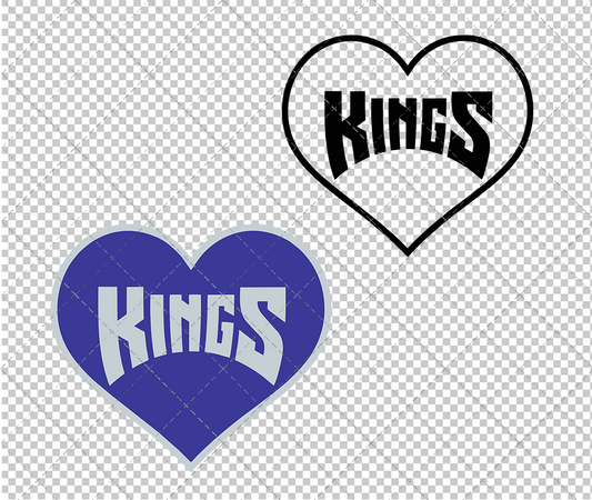 Sacramento Kings Concept 1994, Svg, Dxf, Eps, Png - SvgShopArt