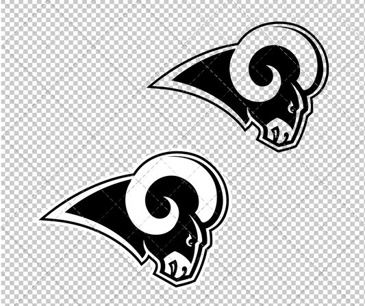 Los Angeles Rams Concept 2017 003, Svg, Dxf, Eps, Png - SvgShopArt