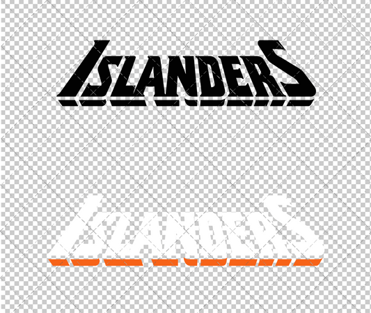 New York Islanders Wordmark Concept 1995, Svg, Dxf, Eps, Png - SvgShopArt