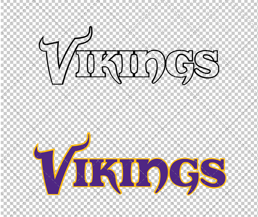 Minnesota Vikings Wordmark 2004 004, Svg, Dxf, Eps, Png - SvgShopArt