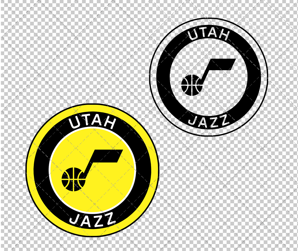 Utah Jazz Circle 2022, Svg, Dxf, Eps, Png - SvgShopArt