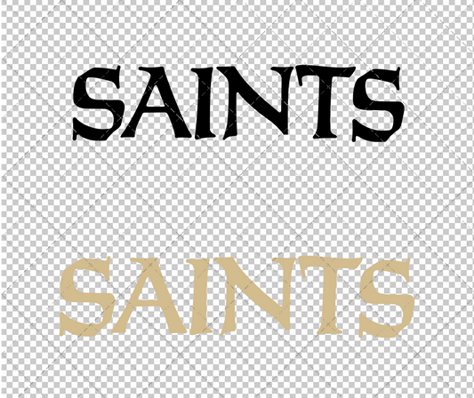 New Orleans Saints Wordmark 2012, Svg, Dxf, Eps, Png - SvgShopArt