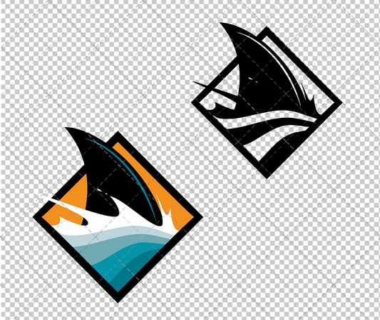 San Jose Sharks Alternate 2008, Svg, Dxf, Eps, Png - SvgShopArt