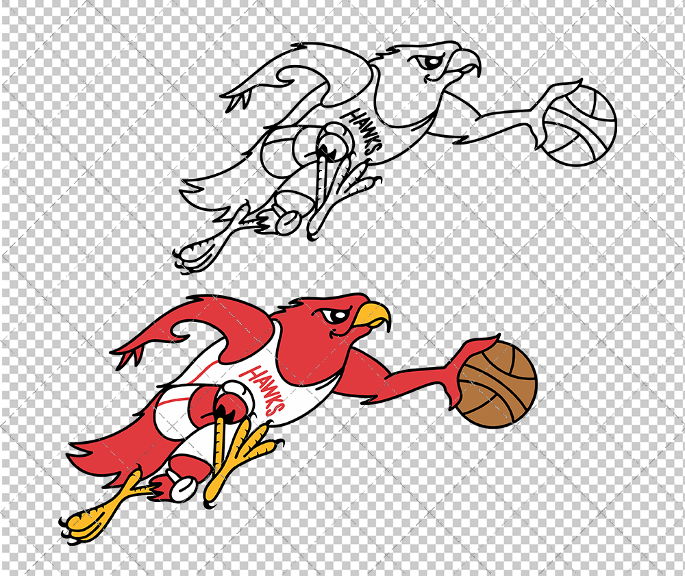 Atlanta Hawks 1969, Svg, Dxf, Eps, Png - SvgShopArt