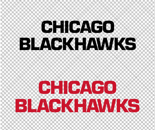 Chicago Blackhawks Wordmark 1985, Svg, Dxf, Eps, Png - SvgShopArt